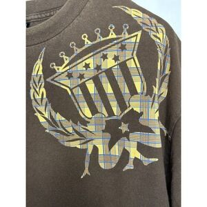 Silver Star Casting Company T-Shirt Mens Brown Graphic Crew Neck XL Vintage 90s